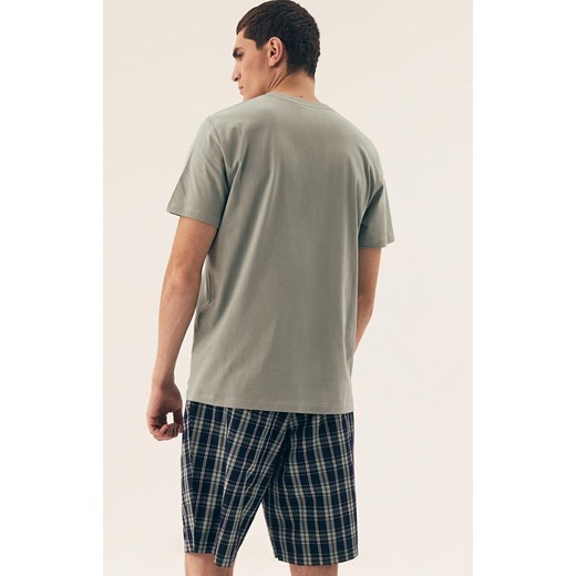 Henderson krótka piżama męska Dexter 42617-07X, Kolor zielony-wzór, Rozmiar 2XL, Henderson ze sklepu Intymna w kategorii Piżamy męskie - zdjęcie 178580153