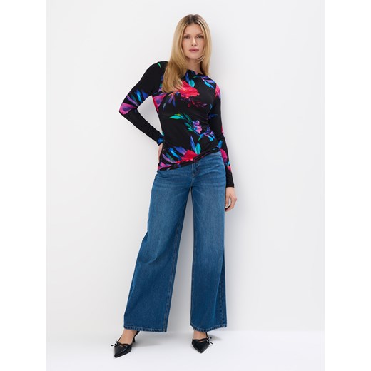 Mohito - Jeansy wide leg - niebieski ze sklepu Mohito w kategorii Jeansy damskie - zdjęcie 178582574