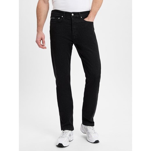 Calvin Klein Jeans Dżinsy Mężczyźni Bawełna czarny marmurkowy ze sklepu vangraaf w kategorii Jeansy męskie - zdjęcie 178582622