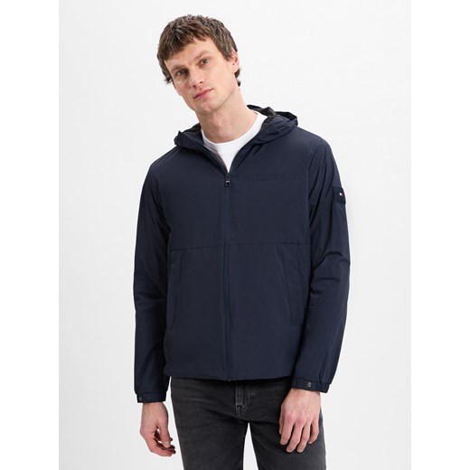 Tommy Hilfiger Kurtka męska Mężczyźni Sztuczne włókno granatowy jednolity ze sklepu vangraaf w kategorii Kurtki damskie - zdjęcie 178582651