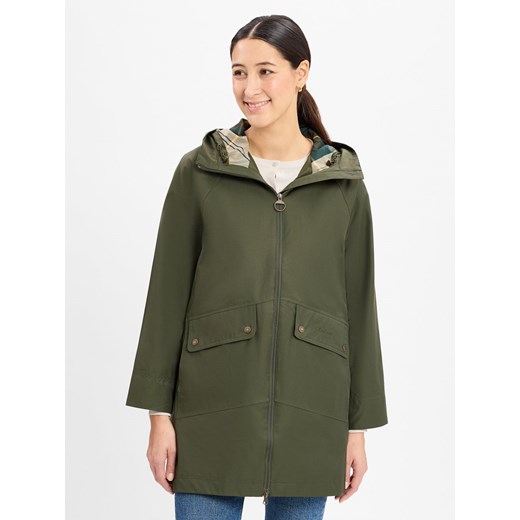 Barbour Damski płaszcz funkcjonalny - Heron Kobiety khaki jednolity ze sklepu vangraaf w kategorii Płaszcze damskie - zdjęcie 178582692