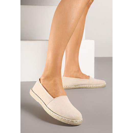Beżowe Espadryle Vices na Podeszwie Zdobionej Plecionką Sesoriela ze sklepu renee.pl w kategorii Espadryle damskie - zdjęcie 178583550