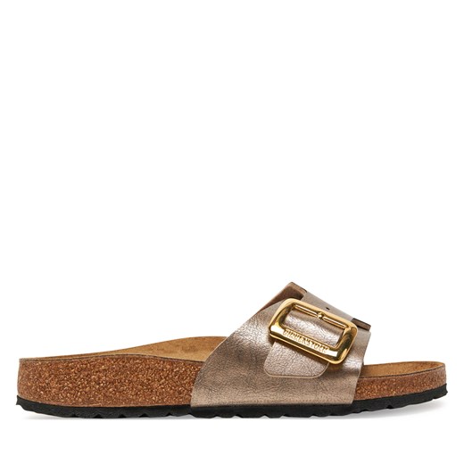 Klapki Birkenstock Catalina Cushion Buckle 1029416 Brązowy ze sklepu eobuwie.pl w kategorii Klapki damskie - zdjęcie 178583632