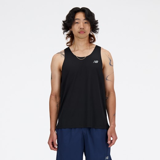 Koszulka męska New Balance MT41220BK – czarna ze sklepu New Balance Poland w kategorii T-shirty męskie - zdjęcie 178583771