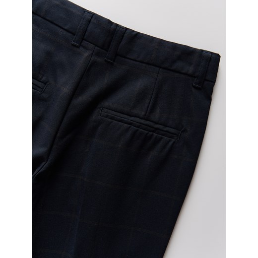 Reserved - Eleganckie spodnie z wiskozą - granatowy Reserved 140 (9 lat) Reserved