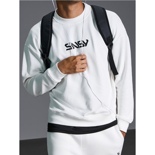 Sinsay - Bluza - biały ze sklepu Sinsay w kategorii Bluzy męskie - zdjęcie 178585182