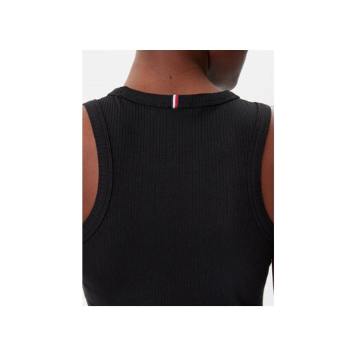 Sukienka Tommy Hilfiger midi z okrągłym dekoltem bez rękawów 