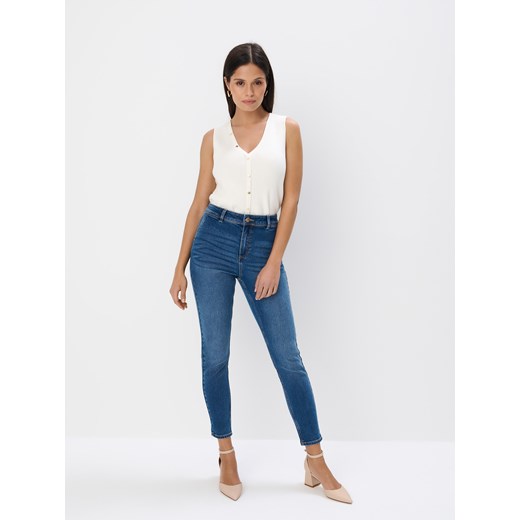 Mohito - Jeansy skinny - niebieski ze sklepu Mohito w kategorii Jeansy damskie - zdjęcie 178587691