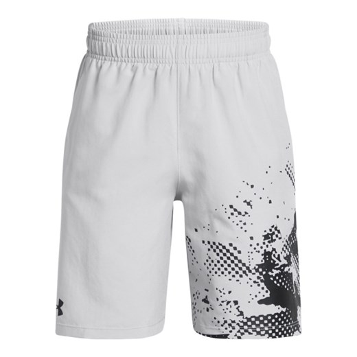 Chłopięce spodenki treningowe Under Armour UA Tech Woven Graphic Short - białe ze sklepu Sportstylestory.com w kategorii Spodenki chłopięce - zdjęcie 178588594