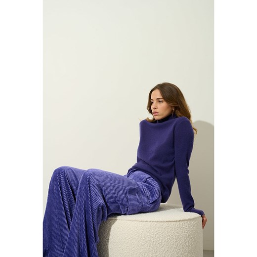 AUTHENTIC CASHMERE Kaszmirowy golf &quot;Bise&quot; w kolorze fioletowym ze sklepu Limango Polska w kategorii Swetry damskie - zdjęcie 178588873