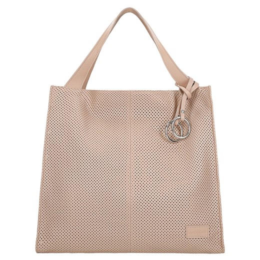 Wojas Jasnoróżowa Torebka Damska Typu Shopper Bag ze sklepu Wojas w kategorii Torby Shopper bag - zdjęcie 178590913