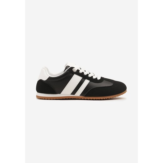 Buty sportowe damskie Born2be sneakersy sznurowane na płaskiej podeszwie