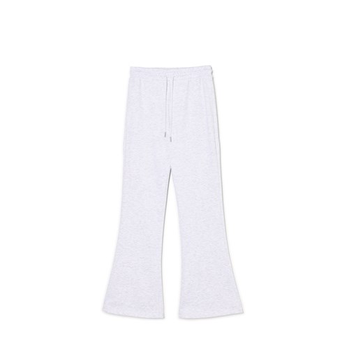 Cropp - Szare dresowe spodnie - jasny szary ze sklepu Cropp w kategorii Spodnie damskie - zdjęcie 178591251