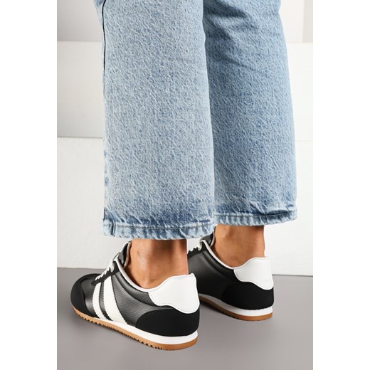 Czarne Sneakersy z Geometrycznymi Paskami Desmira Renee 39 promocyjna cena renee.pl