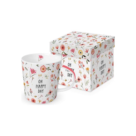 ppd Kubek jumbo &quot;Oh Happy Day&quot; ze wzorem - 350 ml ze sklepu Limango Polska w kategorii Naczynia - zdjęcie 178593723