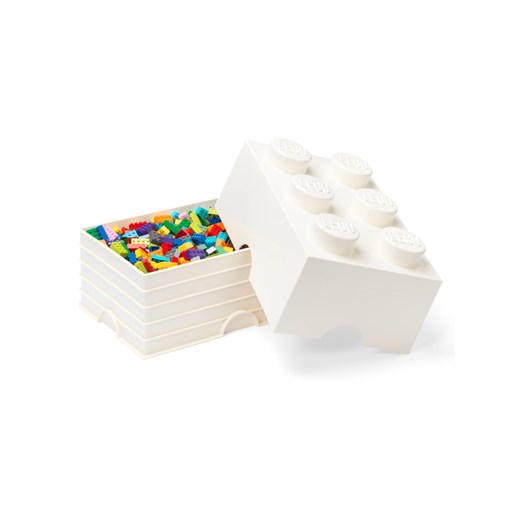 LEGO Pojemnik "Brick 6" w kolorze białym - 37,5 x 18 x 25 cm Lego onesize Limango Polska okazja