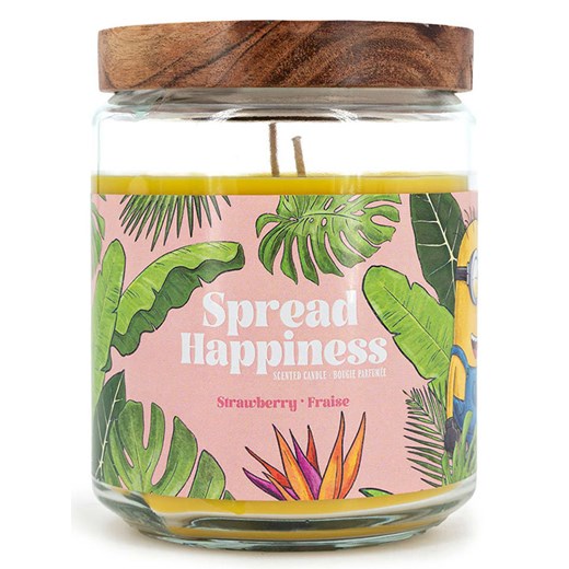 Minions Świeca zapachowa "Minions Spread Happiness" - 510 g - id: 16198201 - marki Minions - 178593910 Minions Świeca zapachowa "Minions Spread Happiness" - 510 g ze sklepu Limango Polska w kategorii Świece i dyfuzory - zdjęcie 178593910