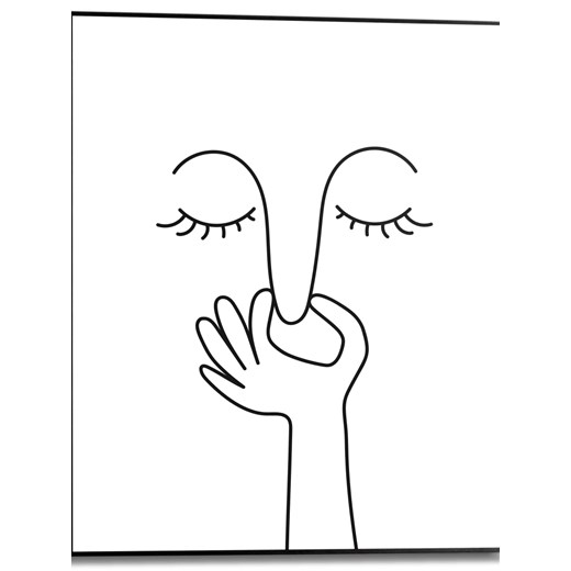 Orangewallz Druk artystyczny &quot;Smelly&quot; w ramce - 40 x 50 cm Orangewallz 40x50 cm okazja Limango Polska