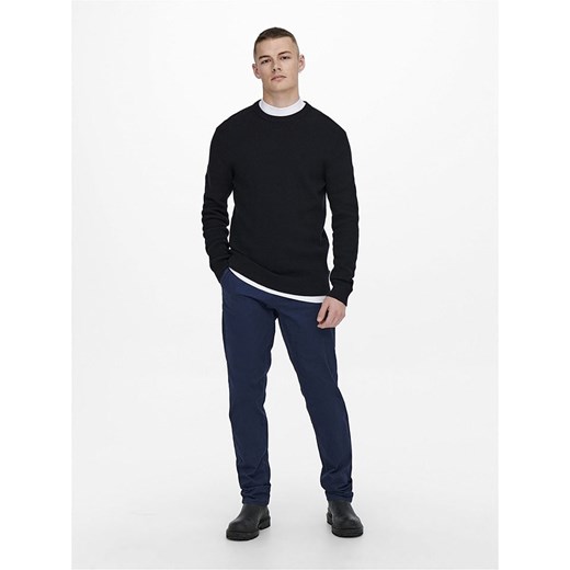 ONLY &amp; SONS Sweter &quot;Phil&quot; w kolorze czarnym ze sklepu Limango Polska w kategorii Swetry męskie - zdjęcie 178595760