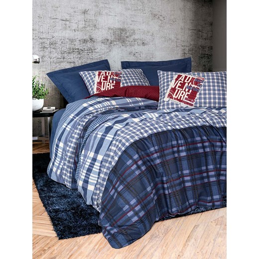 Colourful Cotton Komplet pościeli renforcé &quot;Roger&quot; w kolorze niebieskim ze sklepu Limango Polska w kategorii Pościele - zdjęcie 178595862