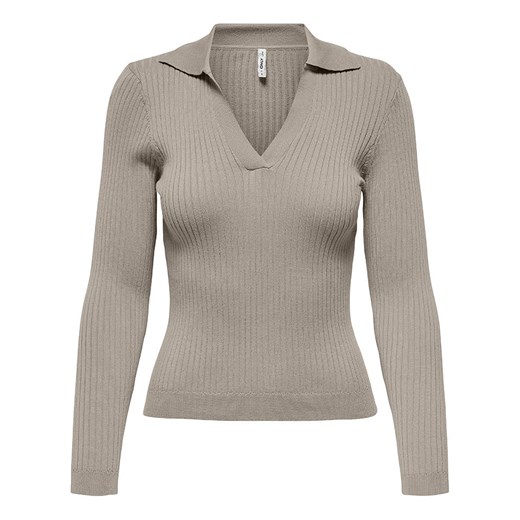 ONLY Sweter w kolorze szarobrązowym ze sklepu Limango Polska w kategorii Swetry damskie - zdjęcie 178596273