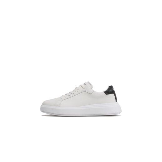 Calvin Klein Sneakersy Low Top Lace Up Lth HM0HM01016 Biały Calvin Klein 46 MODIVO