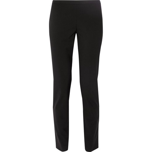 High-rise stretch-wool skinny pants net-a-porter czarny Spodnie skinny damskie