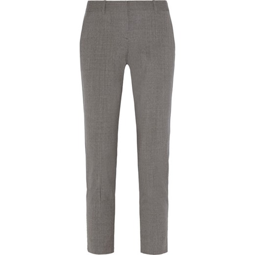 Testra stretch-wool straight-leg pants net-a-porter szary 