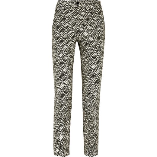 Printed stretch-wool tapered pants net-a-porter  