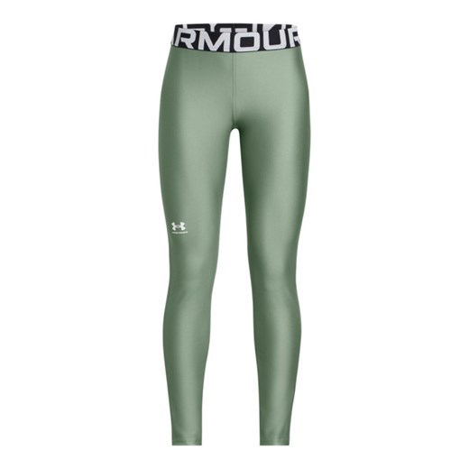 Dziewczęce legginsy treningowe Under Armour HG Legging - zielone ze sklepu Sportstylestory.com w kategorii Spodnie dziewczęce - zdjęcie 178599081