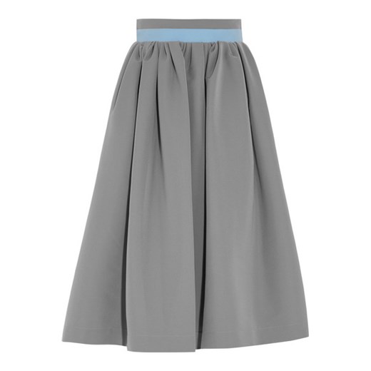 Stretch-crepe skirt net-a-porter szary 