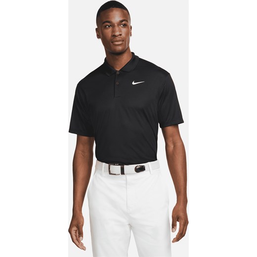 Męska koszulka polo do golfa Nike Dri-FIT Victory - Czerń ze sklepu Nike poland w kategorii T-shirty męskie - zdjęcie 178602061