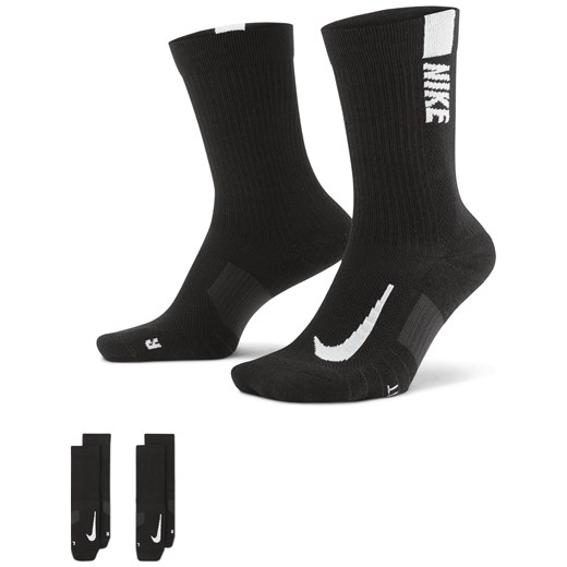 Klasyczne skarpety Nike Multiplier (2 pary) - Czerń ze sklepu Nike poland w kategorii Skarpetki męskie - zdjęcie 178602084