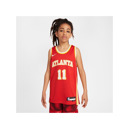 Koszulka dla dużych dzieci Nike NBA Swingman Atlanta Hawks 2023/24 Icon Edition - Czerwony ze sklepu Nike poland w kategorii T-shirty chłopięce - zdjęcie 178602090