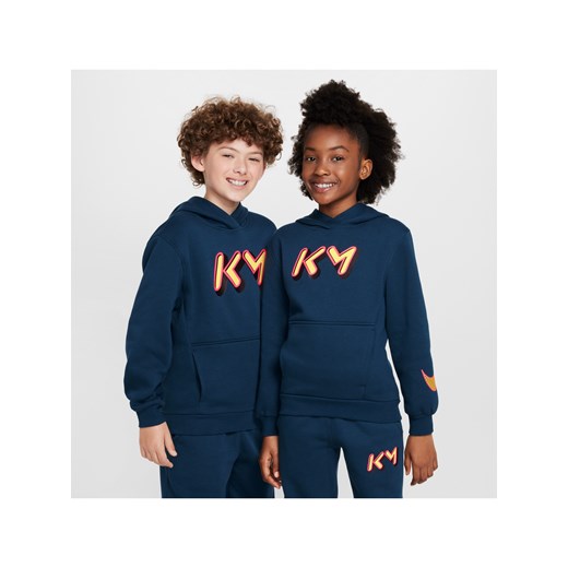 Bluza z kapturem dla dużych dzieci Kylian Mbappé Club Fleece - Niebieski ze sklepu Nike poland w kategorii Bluzy chłopięce - zdjęcie 178602114