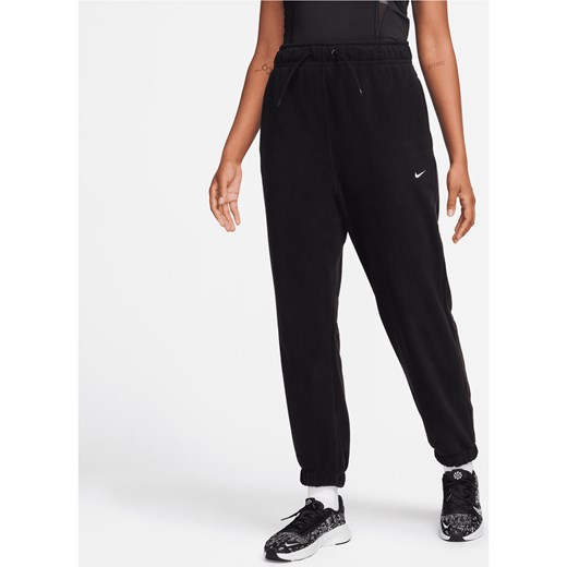 Damskie luźne spodnie z dzianiny Nike Therma-FIT - Czerń ze sklepu Nike poland w kategorii Spodnie damskie - zdjęcie 178602133