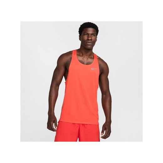 Męska koszulka bez rękawów do biegania Dri-FIT Nike Fast - Czerwony Nike XL Nike poland