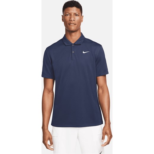 Męska koszulka polo do tenisa NikeCourt Dri-FIT - Niebieski ze sklepu Nike poland w kategorii T-shirty męskie - zdjęcie 178602262