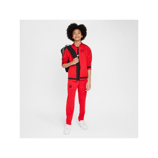 Dres dla dużych dzieci Nike Dri-FIT NBA Chicago Bulls Starting 5 Courtside - Czerwony ze sklepu Nike poland w kategorii Dresy chłopięce - zdjęcie 178602471