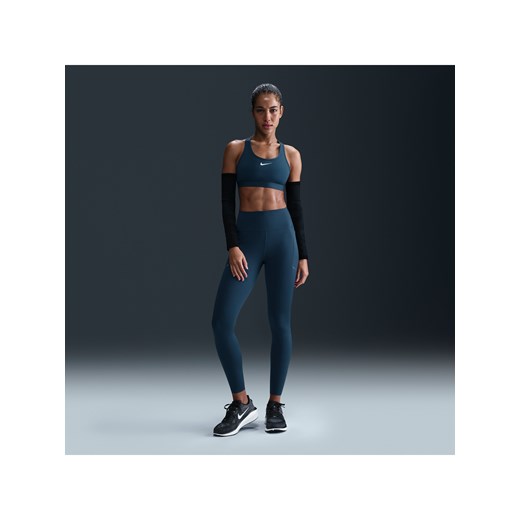 Damskie legginsy 7/8 do biegania z wysokim stanem i kieszeniami Nike Swift - Niebieski ze sklepu Nike poland w kategorii Spodnie damskie - zdjęcie 178602480