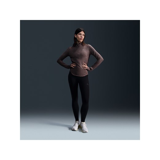 Damskie legginsy 7/8 do biegania z wysokim stanem i kieszeniami Nike Swift - Czerń ze sklepu Nike poland w kategorii Spodnie damskie - zdjęcie 178602552