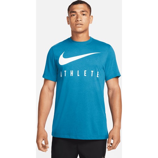 Męski T-shirt treningowy Nike Dri-FIT - Niebieski ze sklepu Nike poland w kategorii T-shirty męskie - zdjęcie 178602564