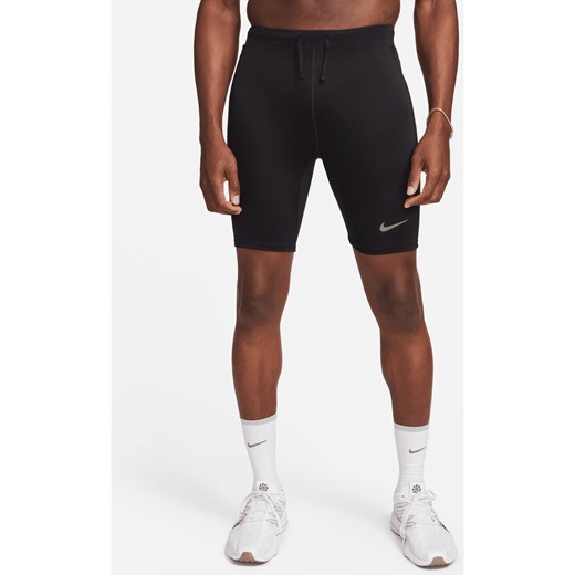 Męskie legginsy z wszytą bielizną do biegania o długości 1/2 Dri-FIT Nike Fast - Czerń ze sklepu Nike poland w kategorii Spodenki męskie - zdjęcie 178602690