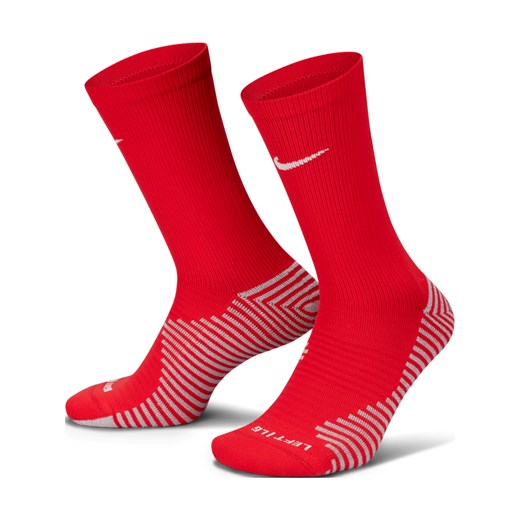 Klasyczne skarpety piłkarskie Nike Strike - Czerwony ze sklepu Nike poland w kategorii Skarpetki męskie - zdjęcie 178602710