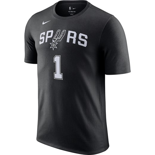 Męski T-shirt Nike NBA San Antonio Spurs - Czerń ze sklepu Nike poland w kategorii T-shirty męskie - zdjęcie 178602790