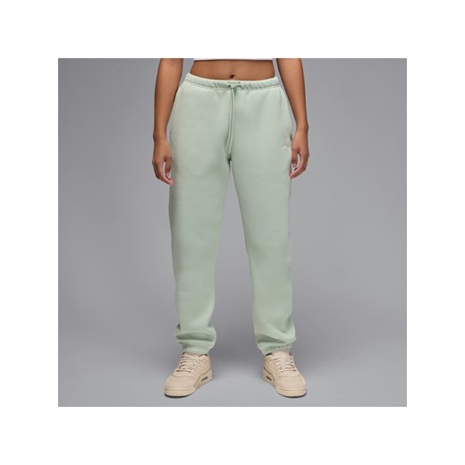 Spodnie damskie Jordan Brooklyn Fleece - Zieleń ze sklepu Nike poland w kategorii Spodnie damskie - zdjęcie 178602801