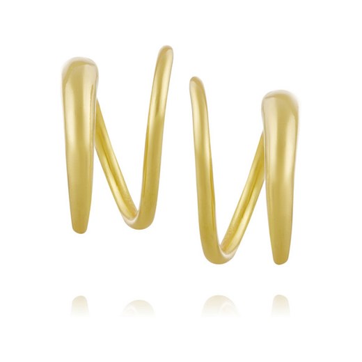 Tusk Twirl gold-plated earrings net-a-porter zielony 