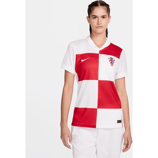 Damska koszulka piłkarska Nike Dri-FIT Chorwacja Stadium 2024/25 (wersja domowa) – replika - Biel ze sklepu Nike poland w kategorii Bluzki damskie - zdjęcie 178602961