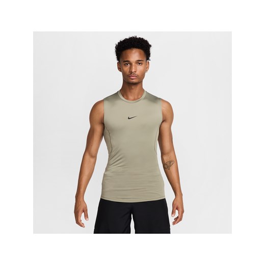 Męska przylegająca koszulka bez rękawów do fitnessu Dri-FIT Nike Pro - Zieleń Nike XXL Nike poland