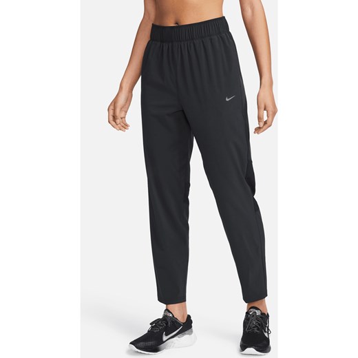 Damskie legginsy do biegania 7/8 ze średnim stanem Nike Dri-FIT Fast - Czerń ze sklepu Nike poland w kategorii Spodnie damskie - zdjęcie 178603210
